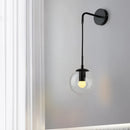 Axyaa Loft Glass Ball Wall Lamps Retro Antique Indoor Lighting