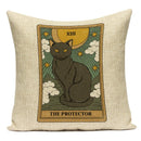Axyaa Retro Pet Pattern Cushion Cover - Decorative Sofa Linen Pillow Case