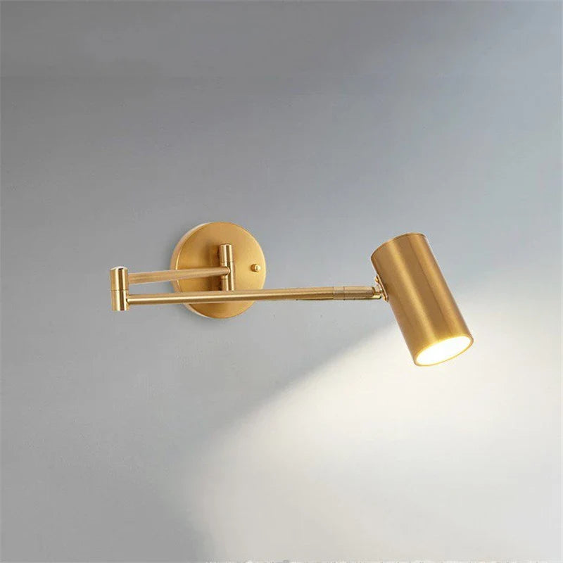Axyaa Nordic Telescopic Wall Lamp for Simple Bedroom and Living Room