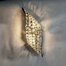 Axyaa Crystal LED Wall Sconce With 2 Lights - Modern Home Lighting