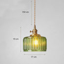 Axyaa Glass Pendant Lamps Modern Hanging Lights for Home Decor, Japanese LED Lustre Pendente