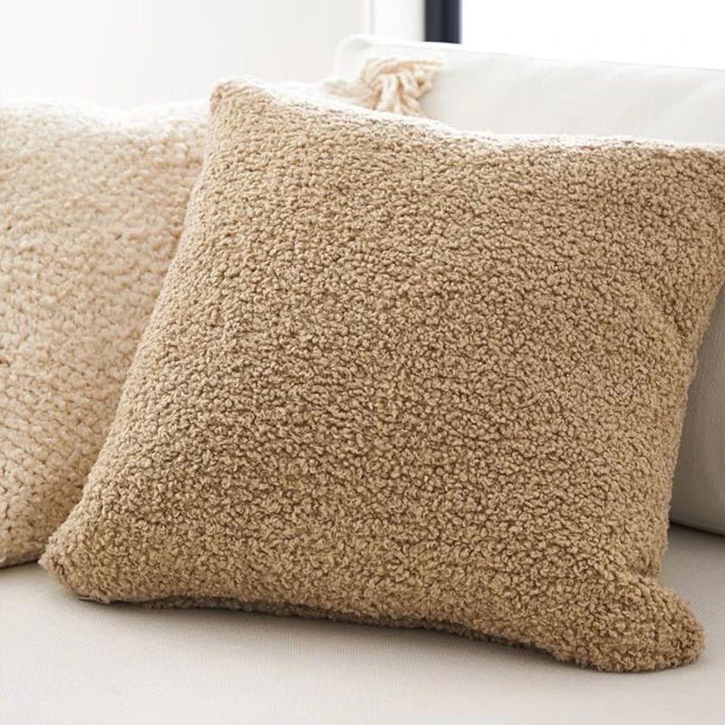 Axyaa Plush Cushion Cover - Cozy Nordic Home Decor Pillow Case
