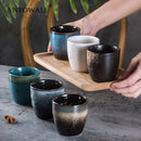 Axya Vintage Japanese Retro Ceramic Tea Cup Handmade 150ml Coffee Wine Cup