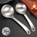 Axyaa Stainless Steel Long Handle Soup Ladle for Kitchen Utensils