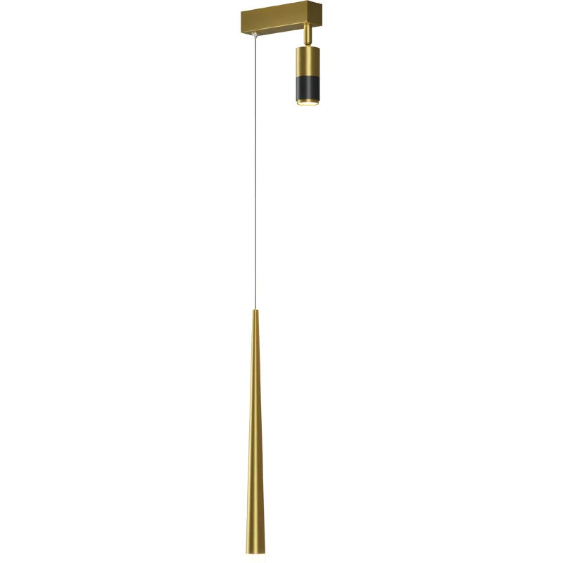 Axyaa Black Gold Pendant Lamp for Bedroom and Living Room Lighting