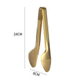 Axyaa Stainless Steel BBQ Steak Tongs - Hollow Grill Clamp & Kitchen Utensil