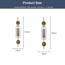 Nordic Glass Wall Lamp for Bedroom and Living Room by Axyaa