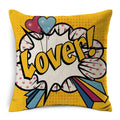 Axyaa POP Art Pineapple Throw Pillow Cover - Modern Decorative Cushion