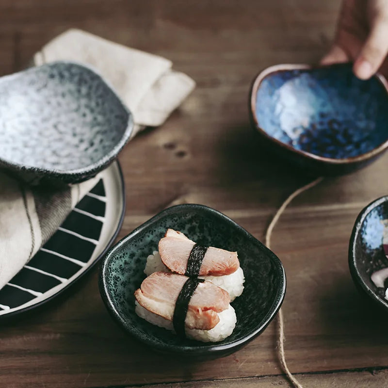 Axya Japanese Style Ceramic Sauce Dish Saucer Small Bowl Tableware Restaurant Jar