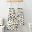 Tropical Jungle Print Kitchen Apron, Axyaa Plant Leaves Chef Bib for Kids Men Women