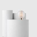 Axyaa Smoke Glass Table Lamp with E27 LED, Black or White Glass Shade