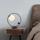 Axyaa Industrial Rectangle Chandelier with Swing Buckle Design and Glass Ball Lights