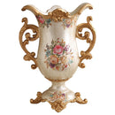 Axyaa European Resin Vase with Dried Flowers - Home Decor Ornaments
