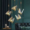 Axyaa LED Butterfly Pendant Light for Living Dining Room Chandelier