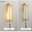 Axyaa Chinese Style Wall Lamp for Living Room Bedroom Hotel Stair Lighting