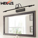 Axyaa 9W LED Sand Nickel Bathroom Lamp, 56CM, Black Wall Picture Light