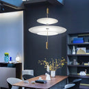 Axya Minimalist LED Pendant Light for Modern Living, Dining, Kitchen - White Chandelier