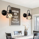 Axya Industrial Loft Black Lampshade Wall Sconce LED Retro Lighting