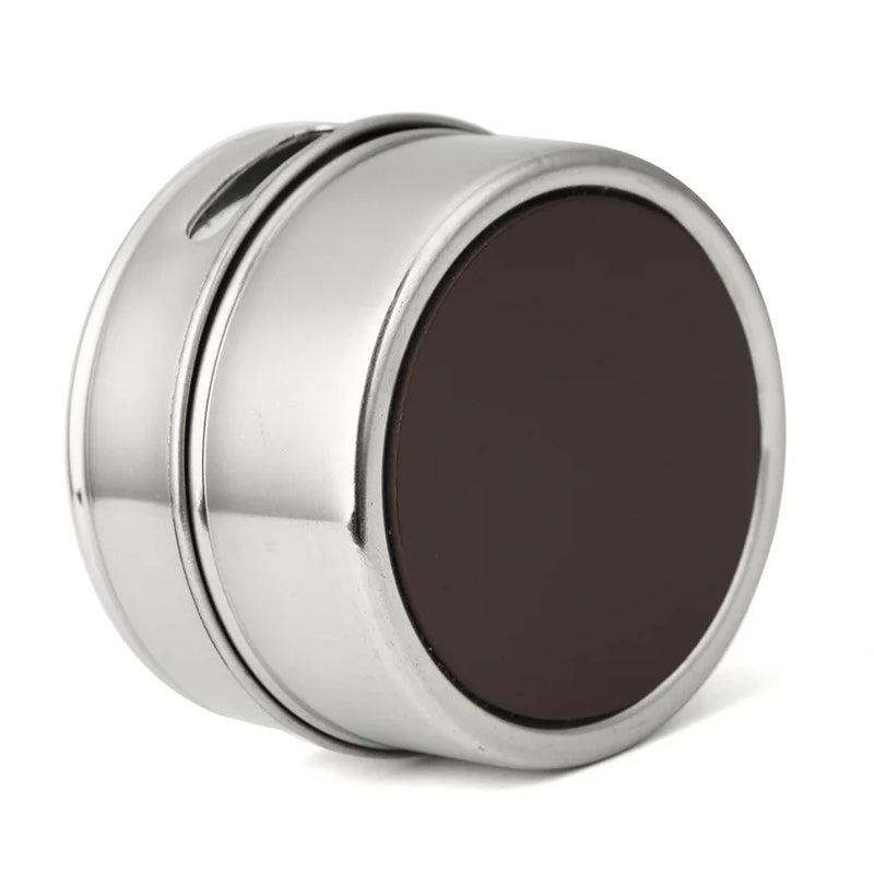 Axya Stainless Steel Spice Jar Set with Wall-Mounted Storage and Stickers