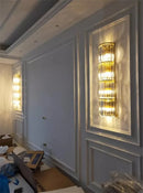 Axyaa Crystal Wall Sconce for Modern Minimalist Style in Living Room or Bedroom