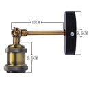 Axyaa Industrial Retro Wall Sconce E27/E26 Indoor Lamp for Bedroom and Bathroom