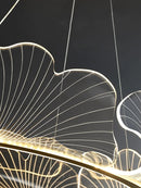 Axya Lotus Leaf Chandelier: Modern Minimalist Nordic Light Luxury Design