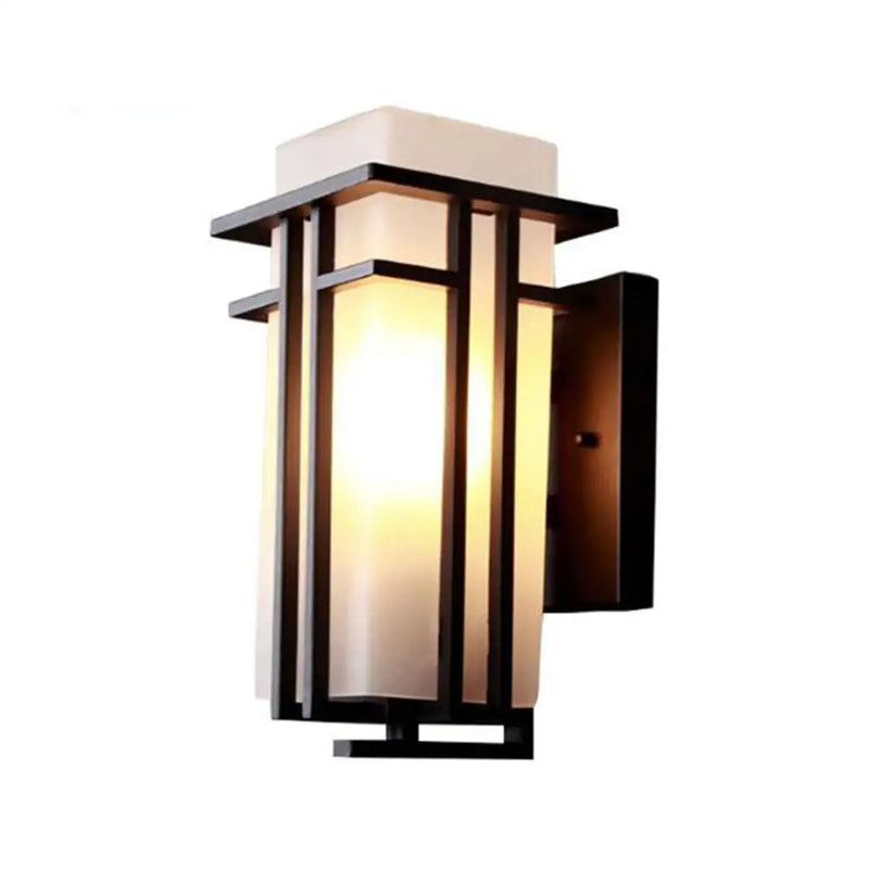 Axyaa Outdoor Wall Lantern Security Light for Entryways, Yards, and Front Porch
