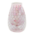 Axyaa Glass Mosaic Vase for Hydroponic Green Dill Small Flower Arrangement