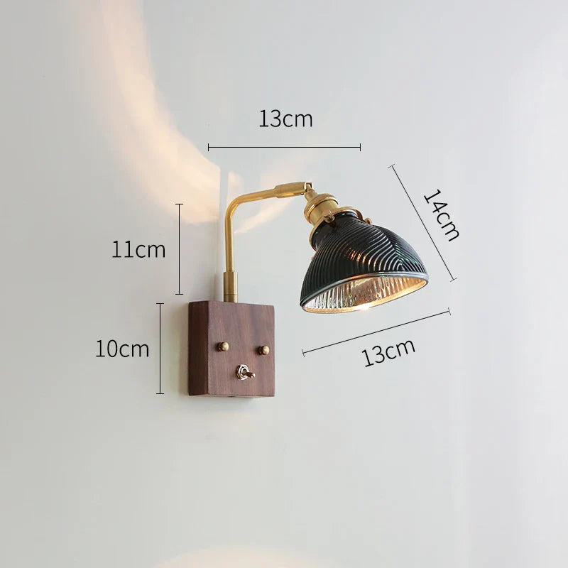 Axyaa Clear Glass LED Wall Lights Modern Nordic Wall Lamp