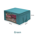 Axyaa Large Fabric Storage Box with Zipper Cover and Window for Bedroom Shelf