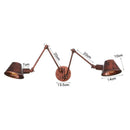 Axyaa Long Swing Arm Wall Lamp Adjustable E27 Bathroom Sconce Fixture