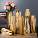 Luxury Gold Ceramic Vase by Axyaa - Elegant Porcelain Flower Vase for Home Decor