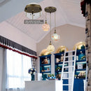 Axyaa Tiffany Turkey Pendant Lamp: Colorful Mosaic Chandelier for Kitchen, Restaurant, Bar