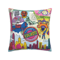 Axyaa Nordic Linen Graffiti Cushion Cover for Sofa Decoration
