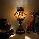 Axyaa Turkish Mosaic Aroma Table Lamp Vintage Art Deco Glass Bed Light