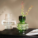 Axyaa Glass Vase Hydroponic Flower Pot Modern Home Desk Decoration Feature