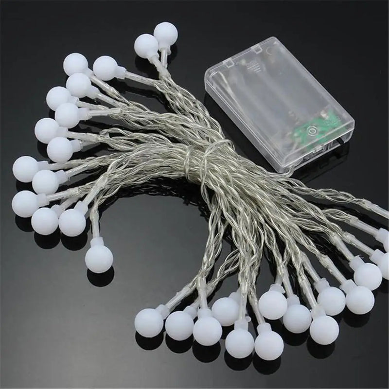 Axyaa LED Globe Ball String Lights for Indoor Outdoor Decoration
