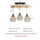 Axyaa Vintage Hemp Rope Wood Pendant Chandelier for Dining Room and Cafe