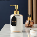 Axya White Ceramic Hand Sanitizer Bottle for Home Bathroom Subpackage