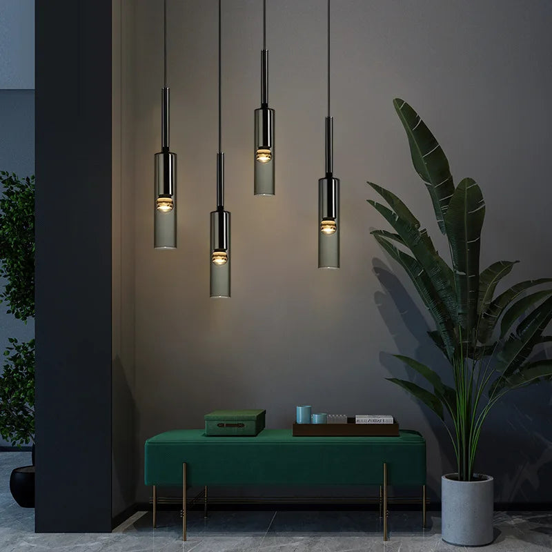 Axyaa Glass Pendant Light for Elegant Living Spaces