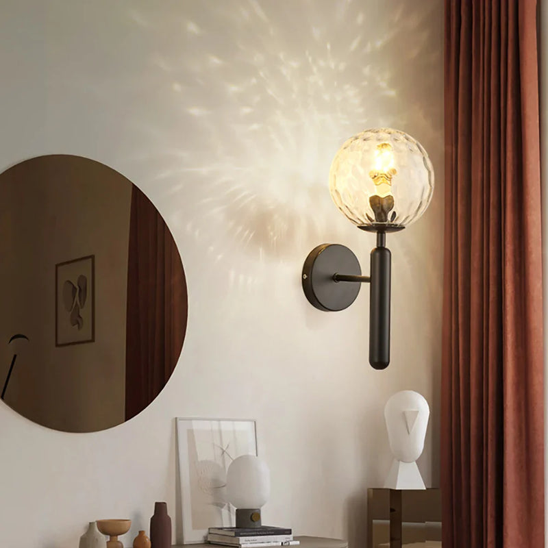 Axyaa Modern Glass Ball Wall Lamps for Bedroom, Living Room & Corridor Lighting