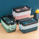 Axyaa Stainless Steel Double Layer Lunch Box Set