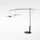 Axyaa Minimalist Metal Floor Lamp with Personality Grain Design and LED Lighting