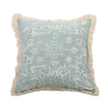 Axyaa Green Tassel Cotton Linen Pillow Cover for Retro Home Decor