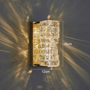Axyaa Gold Crystal Wall Sconce LED Lamp for Living Room & Bedroom Lighting