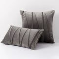 Blue Velvet Cushion Cover Set 18x18" - Axyaa Decorative Pillows for Living Room