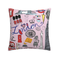 Axyaa Nordic Linen Graffiti Cushion Cover for Sofa Decoration