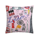 Axyaa Nordic Linen Graffiti Cushion Cover for Sofa Decoration
