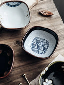 Axya Hand-painted Ceramic Soy Sauce Bowl, Japanese Restaurant Tableware