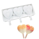 Axyaa 4-Cavity Silicone Ice Cream Mold for Baking and Popsicles